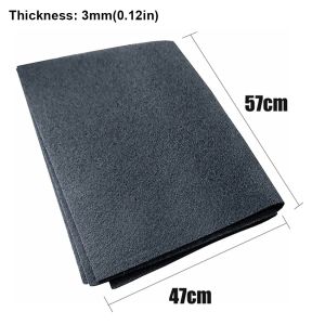 RJQFNG 1Pcs Carbon Range Hood Filter 3mm 57x47cm Purifier Filter Fabric Durable Universal Carbon Filter Mesh for All Range Hoods