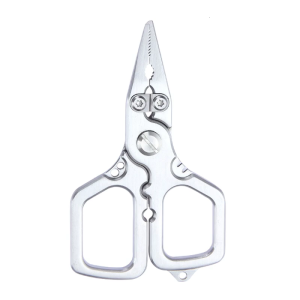 อุปกรณ์ตกปลาสแตนเลสบินคีมตกปลาเครื่องมืออเนกประสงค์กำจัดเบ็ดตกปลาคีมตัดเอ็นตกปลาแบบถัก