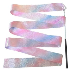 PANG8 Gymnastics Equipment Kids Toys Kids Training Tool Rainbow Stick Dance Ribbon Gym Ribbons Twirling Rod Ballet Streamer