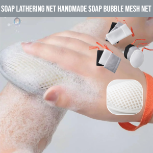 Soap Lathering Net Handmade Soap Bubble Mesh Net Bag Bubble Net Face Washing Shower Soap Net Bag Soap Bag