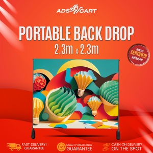 ADS Portable Backdrop / Backdrop Stand  for any event like PHOTOSHOOT etc. (9.1ft x 9.1ft and  9.1ft x 11ft)