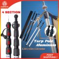 Camping Adjustable Pole Heavy Duty Aluminium Tent Pole Rod Flysheet Tarp Poles Outdoor Camping Tent pole Batang Tiang Flysheet Camping 露营天幕杆. 