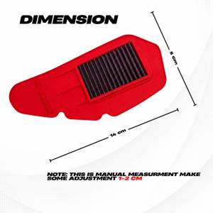 Motorcycle HIRC Washable Air Filter For Honda Click 125i V1 V2 Enhanced Performance Reusable
