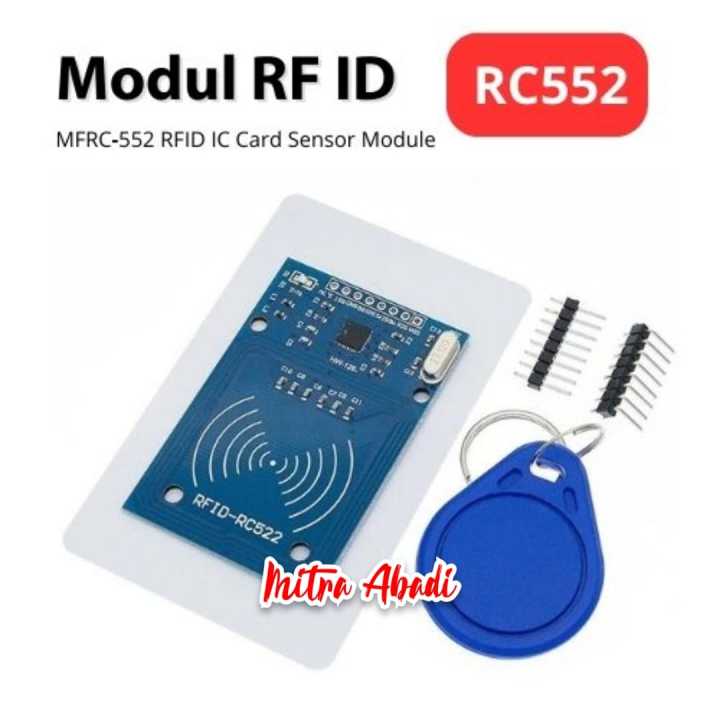 Rc522 Rcif Module MFRC-522 RC522 FRC-522 RFID Reader IC Card Sensor Module / Kartu RF ID ...