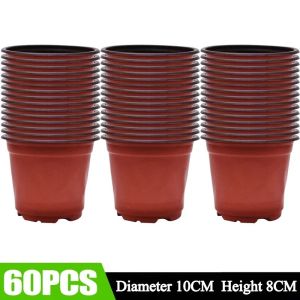 100Pcs Plants Nursery Pots Flexible Seedling Cup Container Plastic Small Succulents Planters Flower Transplantation Potted Garden Tools