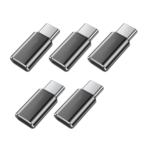 5pcs Lighting to USB C Adapters for Phone 15/16 Plus Pa Switches Adapter for Fast Charging Data Transfer Type C Plug