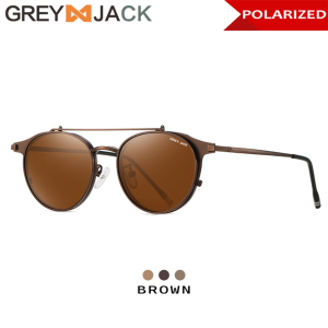 Grey Jack Kacamata Clip On 2in1 Polarized Bahan Metal Keren Bisa Minus Antiradiasi Blueray Photocromic Bluecromic 7020
