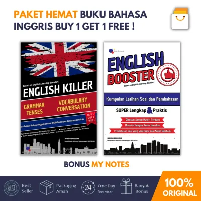 Paket Buku Bahasa Inggris Buy 1 Get 1 Free English Killer + English Booster - Garda Cendekia