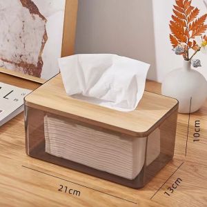 🇸🇬【SG stock】Bamboo Tissue Box Minimalist Bamboo Tissue Box Holder Tissue Paper Box Tissue Holder Napkin Holder Wooden tissue box desktop paper box Paper Box for Office Kitchen Car Home Household Furniture