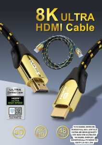 V172 KABEL HDMI 8K SUPER FULL HD 1.5M V2.0 ULTRA HD HIGH QUALITY KABEL DISPLAY MONITOR TV GAMBAR SUA