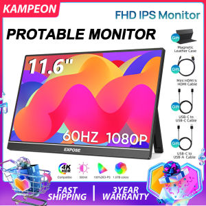 KAMPEON 11.6 inches Portable Monitor for Laptop 1080P FHD Monitor Extension Screen Monitor with TapeC HDMI Connection