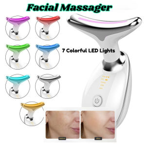 [Ready Stock]KONKA Neck Face Beauty Device 7 Colorful LED Lights Photon Therapy Skin Tighten Reduce Double Chin Anti Wrinkle Remove Skin Care Massage Facial Tools EMS Micro-Current