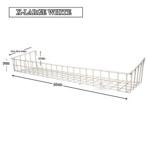 DIVI STORE Wire Grid Hanging Basket BLACK & White Coating wire mesh Basket open basket Flower Pot Hanging Wire BaskeT