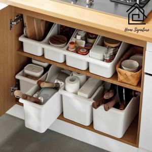 Home Signature Kitchen Pot Storage Pot Cover Rack Shelf Plastic Pot Storage Rack Cabinet Storage Box Storage Rack Organizers