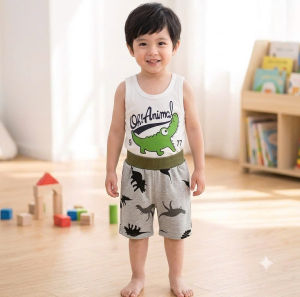 Áo quần bé trai vải cotton mềm mát
