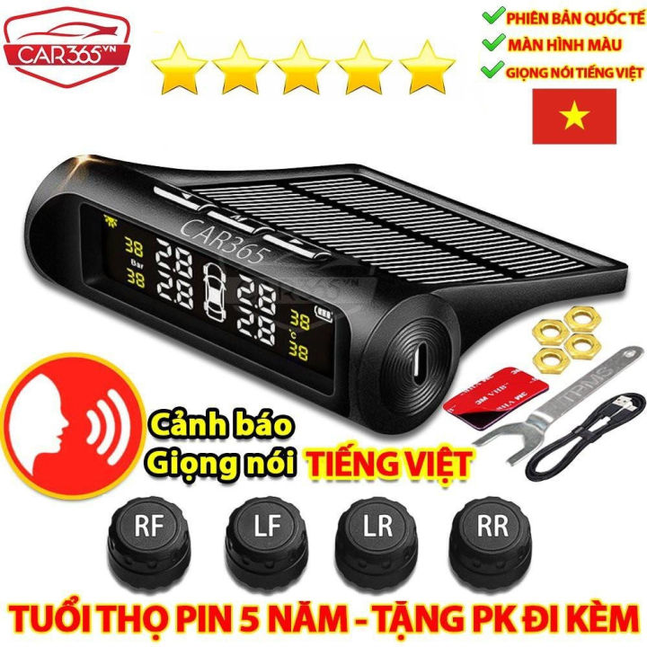 Cảm biến áp suất lốp ô tô van ngoài CHÍNH HÃNG CAR365 phiên bản quốc tế ...