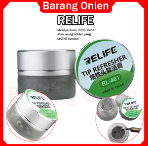 Tip RELIFE Refresher Solder- pasir besi pembersih penajam ujung solder melancip ujung solder original
