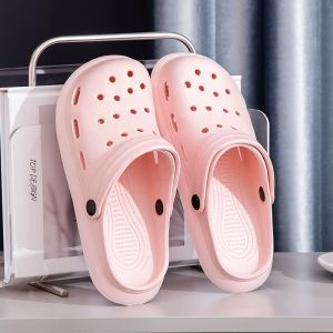 Hole shoes mens summer EVA non-slip casual beach shoes outerwear Baotou slippers womens non-slip sandals