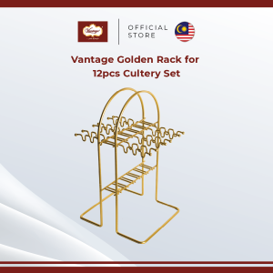 Vantage Stainless Steel Gold Rack for Cultery Set (cultery set not included)