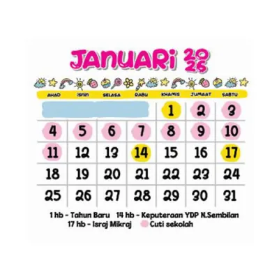 MINI WALL CALENDAR KAWAII CUTE 2026 GIFT NEW YEAR FRIEND