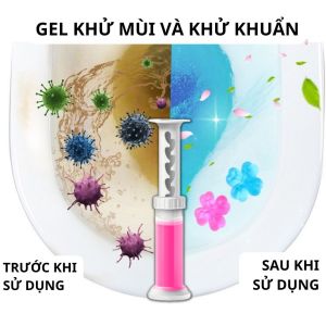 Gel khử mùi khử khuẩn bồn cầu khử mùi hôi sạch vi khuẩn ngừa mảng bám mang lại hương thơm dịu nhẹ