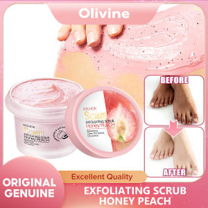 EELHOE Body Scrub Peach Whitening Scrub Brighten Skin Smooth Gentle Cleaning Dead Skin Removal Soften Cutin Exfoliating Cream Brighten Skin Gentle Exfoliating Scrub Deep Cleansing Cutin Soft Smooth Skin Delicate Scrub