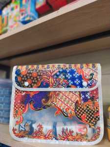 Tas Kancing 2 Mini A5 Fancy / Map Kancing Mini Batik
