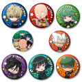 32/44/58mm Anime One Punch Man Lapel Pins Cartoon Cosplay Saitama Genos Jenos Sonic Tatsumaki Fubuki Garou Badges Broochs Accessories Gifts. 