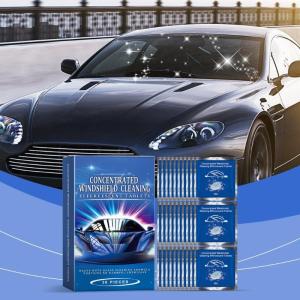 30pcs Windshield Glass Cleaning Effervescent Tablets Anti Fog Rain Resistant Fast Melting Solution Easy to Use for Car
