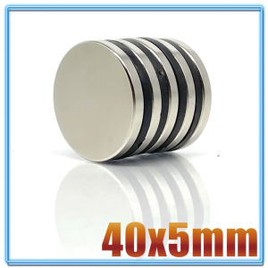 20251-10Pcs Sheet 40mm X 5mm Disc Strong Neodymium Magnet 40x5mm rare earth Permanent magnetic Strong 40*5mm 40x5 Big Round Magnets