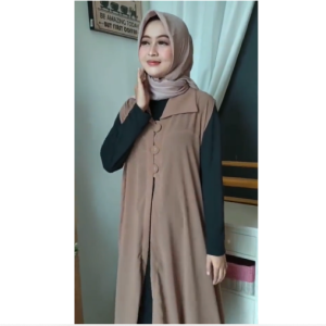 Cardigan Wanita Tanpa Lengan - Outer Tanpa Lengan / Cardigan Ceruty Babydoll / Cardigan Ceruti Babydoll - Cardigan Ceruti Transparan - Cardigan Ceruti Wanita - Cardigan Ceruti