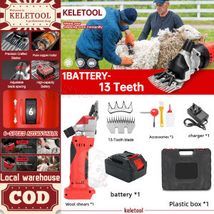 Electric Sheep Shears 6 Speeds Cordless Wool Shears Professional Farm Livestock Haircut Heavy Duty Sheep Clippers