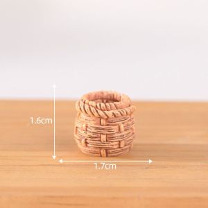 538TD Dễ thương Tượng nhỏ rau củ thu nhỏ Đồ thủ công bằng nhựa Mini Mô hình rau Đạo cụ chụp ảnh thực phẩm Đồ thủ công mỹ nghệ Giỏ rau mô phỏng Đồ trang trí cảnh quan siêu nhỏ