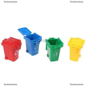 [COD] Technicolore Kid 4pcs set Trash Can Toy Garbage Truck Cans Curbside Vehicle Bin Toys