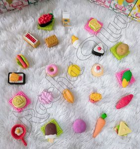 Penghapus Karet Bentuk Makanan Isi 2 pcs RANDOM Fancy Food Eraser