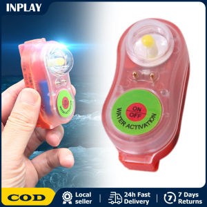 LED Seawater Activated Life Jacket Light Safety Vest for Adult Child Waterproof Survival Gear Accessory Life Jacket Light LED Lithium Battery Powered Self-Lighting Life Saving Lights Position Indicator