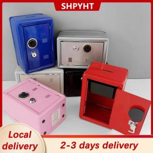 [COD] SHPYHT Local delivery Ship within 24 hours Frcctre Kids Safe Bank Money Box With Coin Tray Mini Locker Small Safe Storage Box Piggy Bank With Combination Lock And Key