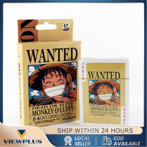 Kartu poker Poster Bounty One Piece Wanted 1 Set Crew Poster Dinding Kamar Aesthetic Anime One Piece