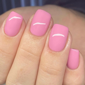 24 Pcs Glossy Full Cover False Nail Short Square Press On Nail Solid Color Stick on Nail Simple Acrylic Nail