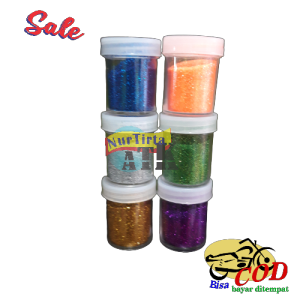 Gliter buduk berwarna