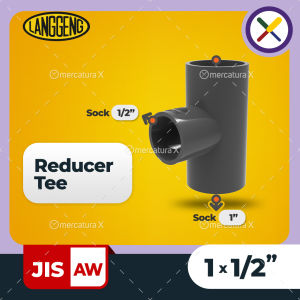 Langgeng Reducer Tee JIS-AW 1x1/2" - Fitting PVC