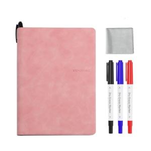 Small Magnetic Whiteboard Notebook Double-Side Writing Board Notebook for Office Business Meetings School Classroom