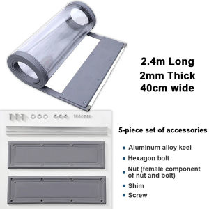 『😀Ship in 24hrs🤟❤️』Air Conditioner Soft Door Curtain Transparent PVC Plastic Windproof and Windproof Partition Curtain Shop Commercial Covering Leather Curtain Anti-Cold 磁吸门帘