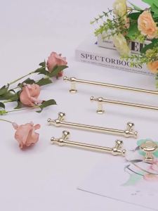 Simple Light Luxury Cabinet Door Handle Bright Gold Wardrobe Door Handle Nordic New Chinese Drawer Cabinet Handle Kitchen