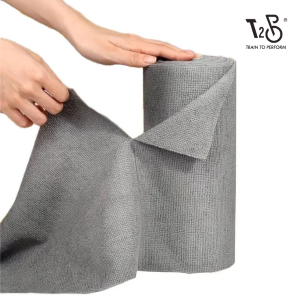 T2P Car Bike Wash Hand Tear 30 by 30cm Microfiber Cloths Roll 20/50 Sheets Cleaning Cloths Reusable