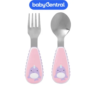 Skip Hop Zootensils Fork & Spoon - Narwhal