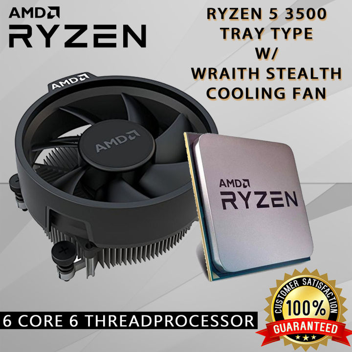 AMD Ryzen 5 3500 + AMDクーラー Amazon | AMD Ryzen 5 3500 with Wraith Stealth cooler3.6GHz 6