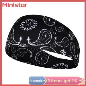 Ministar Hair Bands Elastic Yoga Hairbands Absorbing Sweat Headband Women Men Running Fitness Turban Outdoor Gym Head Wrap Bandana
