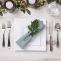 【Special Promotion】 White Plastic Plates - Premium White Square Plates Hard Plastic Dinner Plates Salad Dessert Plate For Party/wedding. 