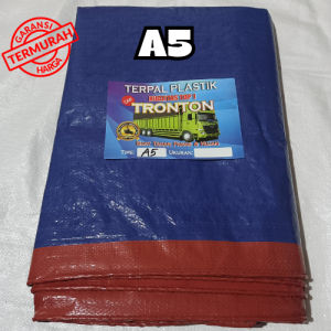 Terpal plastik tipe A20  ukuran 4x6 Meter Plastik Tebal Lipat Meteran Lembaran Korea Biru Murah Untuk Tenda Kolam Ikan Jualan Dagang Plafon PVC Rumah Mobil Pickup Pick Up Truk Jemuran Bisa Custom Ukuran